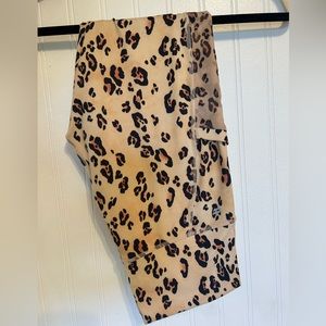 Fabletics leopard leggings, with pockets size small